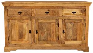 Komoda rustikální z masivu mango 160x90x45