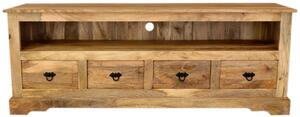 Dřevěný tv stolek z masivu mango 160x60x45