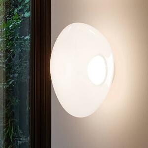 Tom Dixon LED nástěnné světlo Melt, Ø 50 cm, opálová/zlatá, stmívatelný, Mosaz / zlato, Obývací pokoj / jídelna, Plast, Design