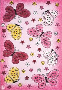 Spoltex Kusový koberec Toys C259 Pink - 133x195 cm