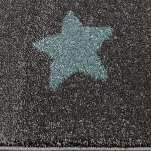 Jutex Dětský kusový koberec Playtime 0610A blue hvězdičky - 120x170cm
