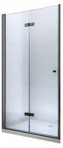 Mexen LIMA sprchové skládací dveře do otvoru 90 cm, černá-průhledné, 856-090-000-70-00