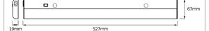 OSRAM LED senzorové podhledové svítidlo LINEAR FLAT, 4 000 K stříbrné, Chrom / stříbro, Kuchyň, Hliník