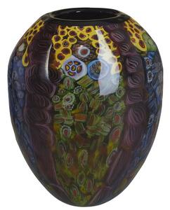 Velká sběratelská ručně foukaná váza Millefiori obrovská 37 cm