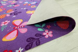 Associated Weavers - Belgie Dětský koberec Papillon 17 - fialový - 4m