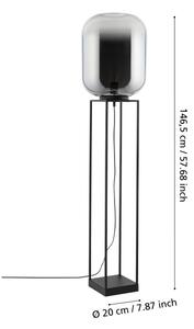 Eglo 39989 - Stojací lampa BULCIAGO 1xE27/40W/230V kouřová