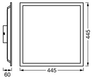 OSRAM SMART+ WiFi LED panel PLANON MAGIC, bílý 45 cm RGB, stmívatelný, Bílá / opál, Obývací pokoj / jídelna, kov, Moderní