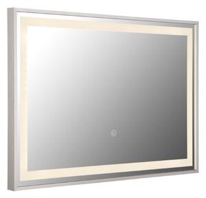 GLOBO 84036 RIVAS zrcadlo s LED osvětlením LED 10W 804/512lm 2700+4000+6500K nikl matný
