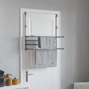 Sušák na prádlo na balkon 89 x 25 x (60–95) cm hliník 154605