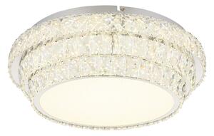 GLOBO 68157-48 KLARA stropní svítidlo D500mm LED 48W 5962/3400lm 2700-6000K chromová, křišťálový efekt