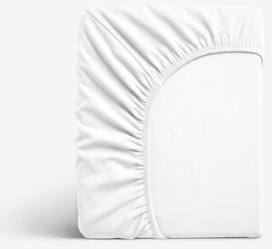 Goldea bambusové elastické prostěradlo - bílé 90 x 200 cm