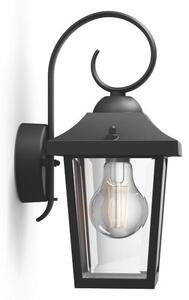 Philips 17236/30/PN Buzzard nástěnné svítidlo černé 1x E27 IP44
