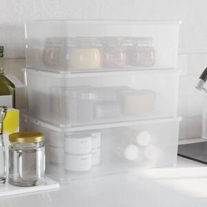 Plastové úložné boxy 3 ks 10 l stohovatelné 154987
