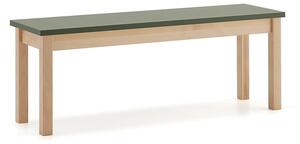 AJ Produkty Lavice ZET, 1200x440 mm, tmavě zelená