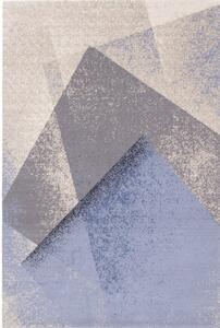 Světle modrý vlněný koberec 133x180 cm Folds – Agnella