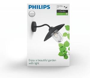 Philips 01643/30/PN Hammock nástěnné svítidlo černé 1x E27 IP44