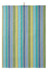 Bavlněná utěrka Multicoloured Stripes Blue