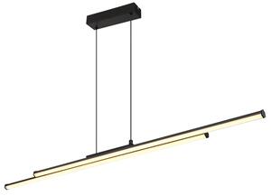 GLOBO 67342-24H KIRINA závěsné svítidlo LED 24W 2530/1800lm 3000K černá, opálová