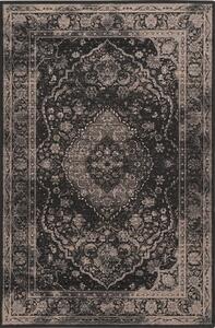 Tmavě šedý vlněný koberec 100x180 cm Zana – Agnella