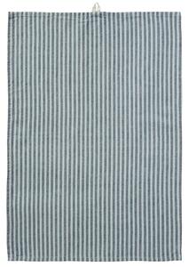 Bavlněná utěrka Linea Grey / Turquoise 50 × 70 cm