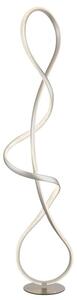 GLOBO 67341SN SWIRL stojací lampa V1325mm LED 36W 3860/2260lm 4000K nikl, křišťálový efekt
