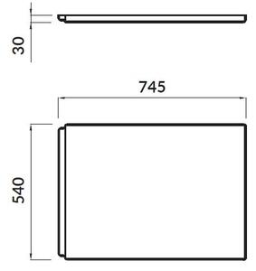 Cersanit VIRGO/INTRO boční panel k vaně 140,150,160,170 cm, S401-047