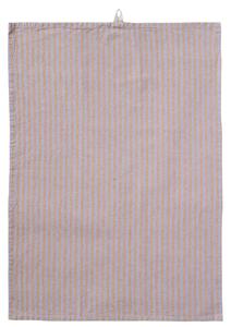 Bavlněná utěrka Linea Purple / Rustic Brown 50 × 70 cm