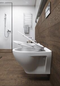 Cersanit Moduo CleanOn, set 934 závěsná wc mísa + toaletní sedátko, K701-147