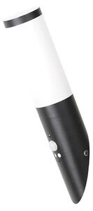 Rabalux 8146 - Venkovní nástěnné svítidlo se senzorem BLACK TORCH 1xE27/25W/230V