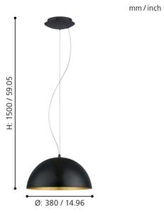Eglo 94935 - Lustr GAETANO 1 1xE27/60W/230V