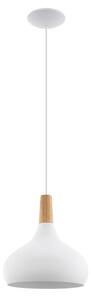 Eglo 901178-Lustr na lanku SABINAR 1xE27/60W/230V pr.28cm bílá-