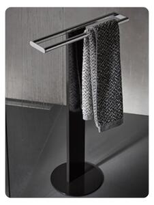 Keuco - Držák ručníku k umyvadlu, 2 ramena, černá/chrom 04987370201