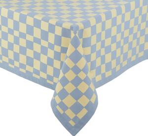 CHECKER STYLE Ubrus 300 x 160 cm - sv. modrá