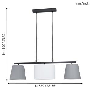 Eglo 98587 - Lustr na lanku ALMEIDA 3xE14/25W/230V