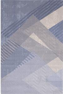 Světle modrý vlněný koberec 133x180 cm Mesh – Agnella