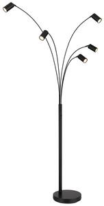 GLOBO 57910-5S ROBBY stojací lampa V2040mm 5xGU10 černá