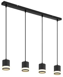 GLOBO 57852-4H LUCERO závěsné svítidlo 4xGX53 7W 600/364lm 3000K černá, opálová