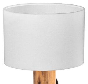 GLOBO 50210146X NORIN stolní lampička V320mm 1xE14 dřevo, bílá