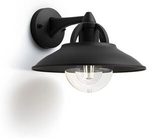 Philips 17381/30/PN Cormorant venkovní nástenné svítidlo 1xE27 IP44 černá