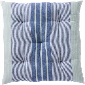Bavlněný sedák Blue / White stripes 50 × 50 cm