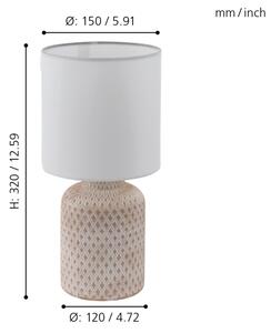 Eglo 97773 - Stolní lampa BELLARIVA 1xE14/40W/230V
