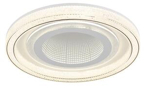 GLOBO 48557-48W ALSUNA stropní svítidlo D480mm LED 48W 6000/2640lm 2700-6000K bílá, křišťálový efekt, dálkový ovladač