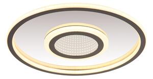 GLOBO 48556-40 CARA stropní svítidlo D432mm LED 40W 4630/2400lm 3000K šedá, opálová, zrcadlový efekt