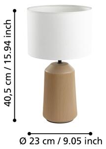 Eglo 900823 - Stolní lampa CAPALBIO 1xE27/40W/230V krémová