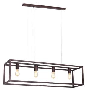 Lustr na lanku FRAME 4xE27/60W/230V měď