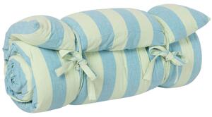 Bavlněná matrace Linus Green Blue stripes 70 × 190 cm