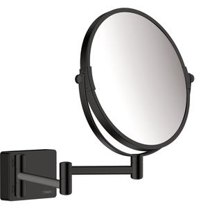 Hansgrohe AddStoris - Kosmetické zrcadlo Ø188mm, černá matná 41791670