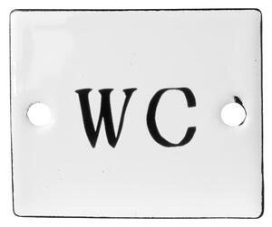 Smaltovaná cedulka WC