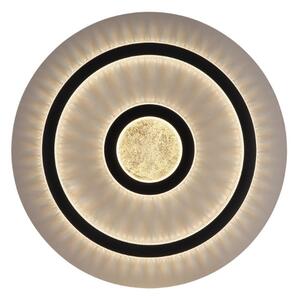 GLOBO 48042-40G JAYDEN stropní svítidlo D450mm LED 40W 4700/1300lm 3000-6500K černá, zlatá, křišťálový efekt, časovač, dálkový ovladač