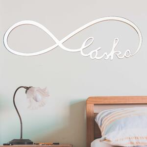 Dekorace Nekonečná láska - Moderní symbol harmonie | LASKA: Překližka Topol - bez povrchové úpravy 20 x 60 3469-114109 PR0109